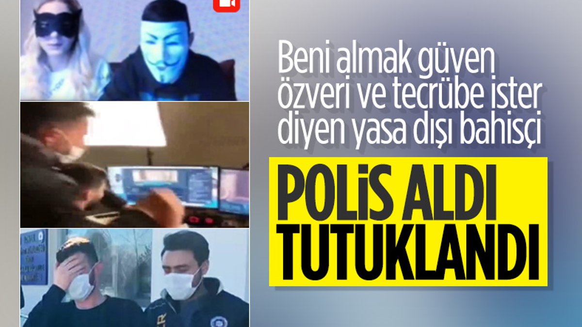 Konya'da 'Beni alamazlar' diyen yasa dışı bahis şüphelisi tutuklandı