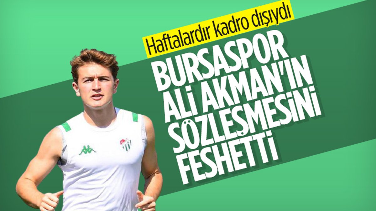 Bursaspor'da Ali Akman'ın sözleşmesi feshedildi
