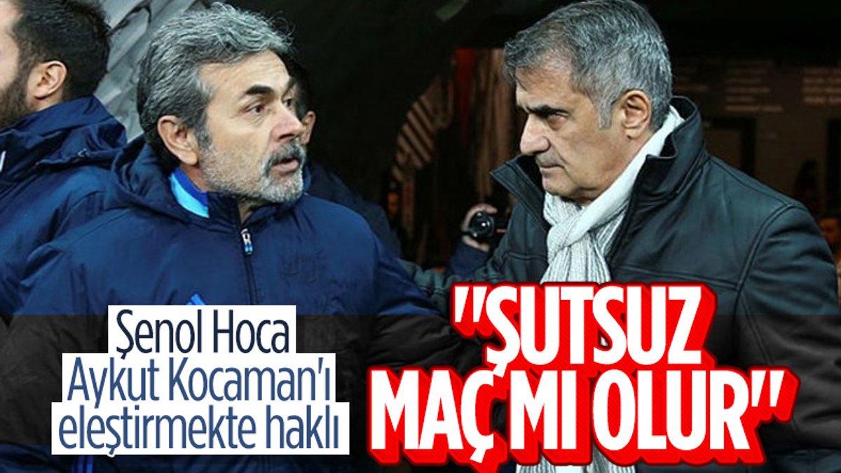 Şenol Güneş: Bazı maçlarda ortada futbol yok