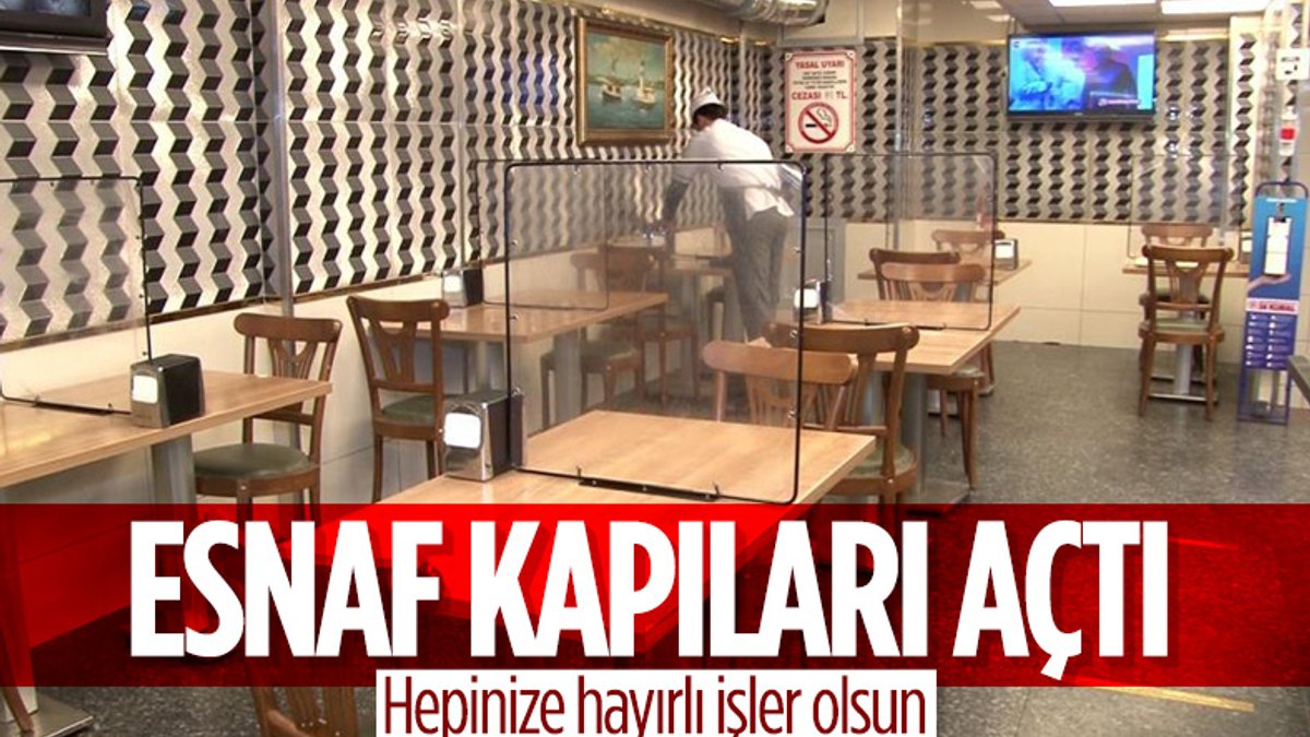 İstanbul'da esnaf kapıları açtı