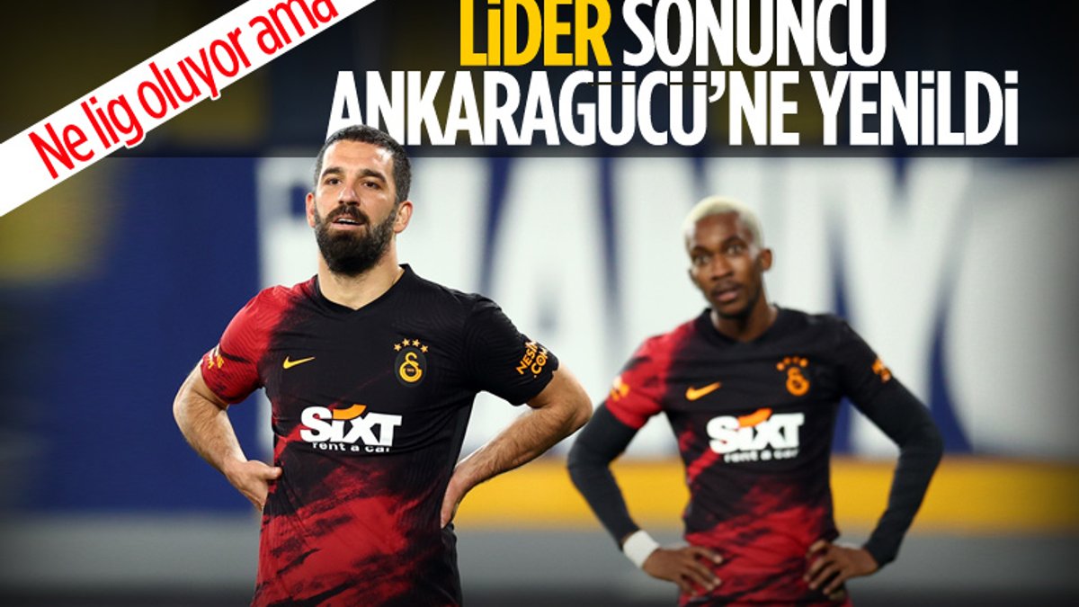 Galatasaray deplasmanda Ankaragücü'ne mağlup oldu