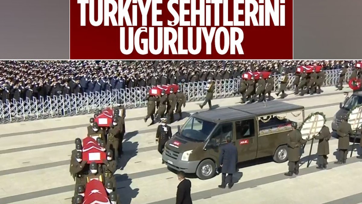Bitlis şehitleri için Ankara'da devlet töreni