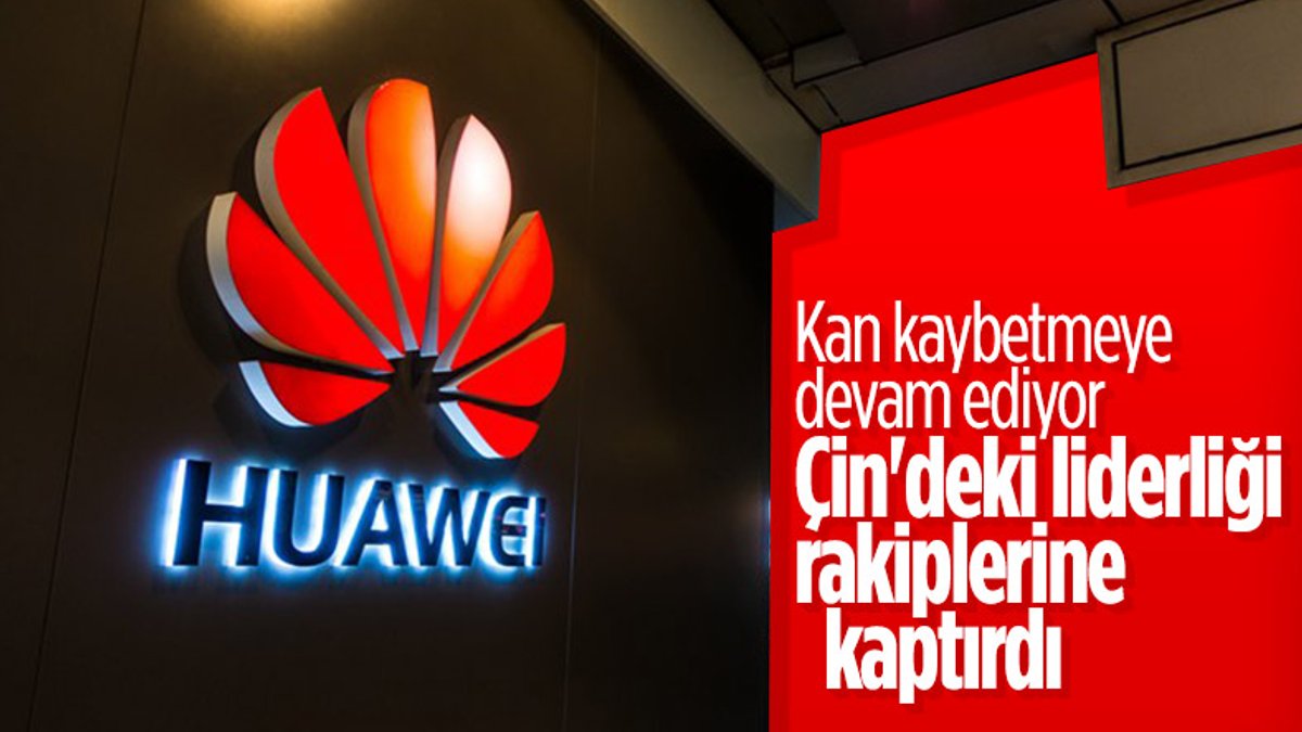 Huawei, kendi pazarı olan Çin'de akıllı telefon satışlarındaki liderliği kaptırdı