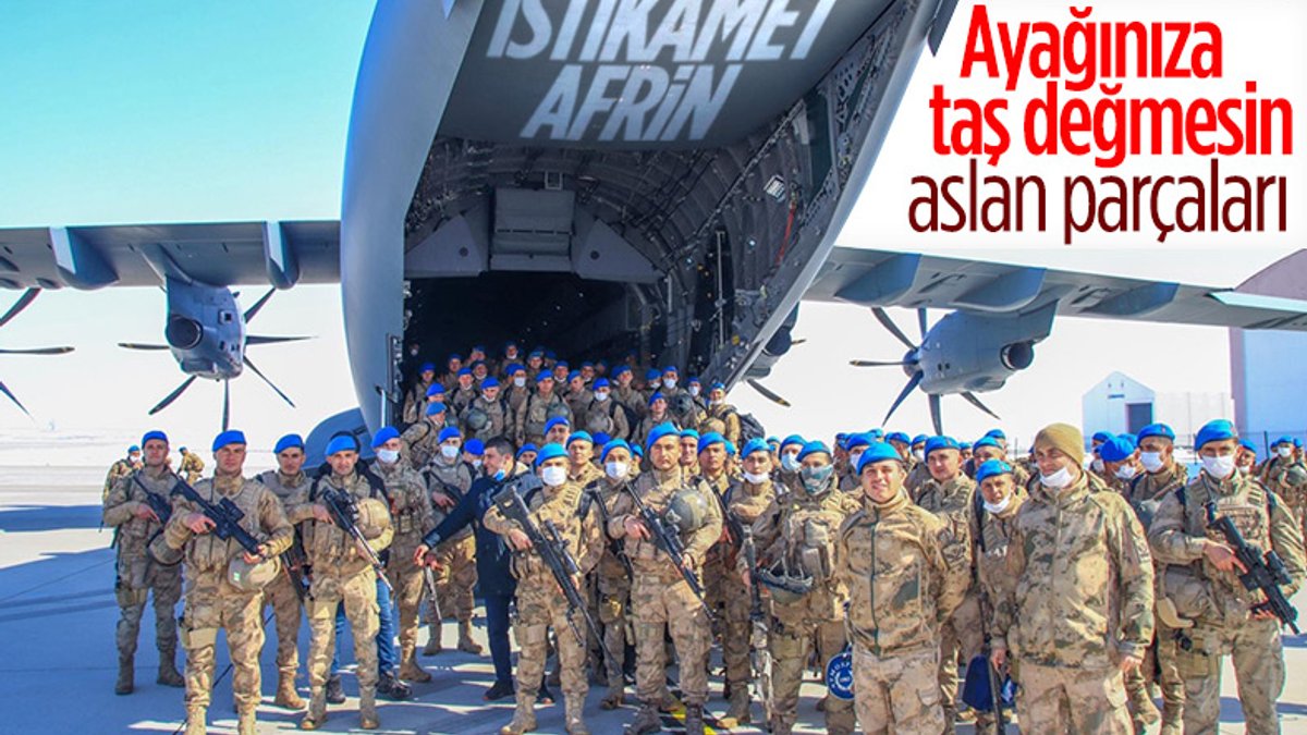 Komandolar, dualarla Ağrı'dan Afrin'e uğurlandı