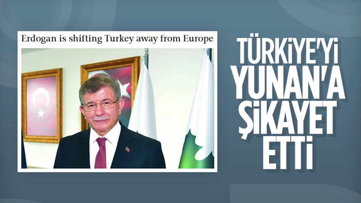 Ahmet Davutoğlu, Türkiye'nin dış politikasını Yunan basınına şikayet etti