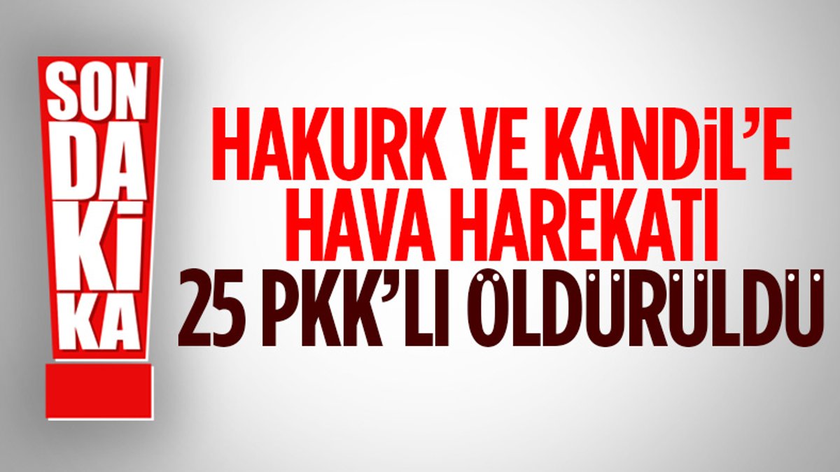Hulusi Akar: Hakurk ve Kandil'de 25 terörist öldürüldü