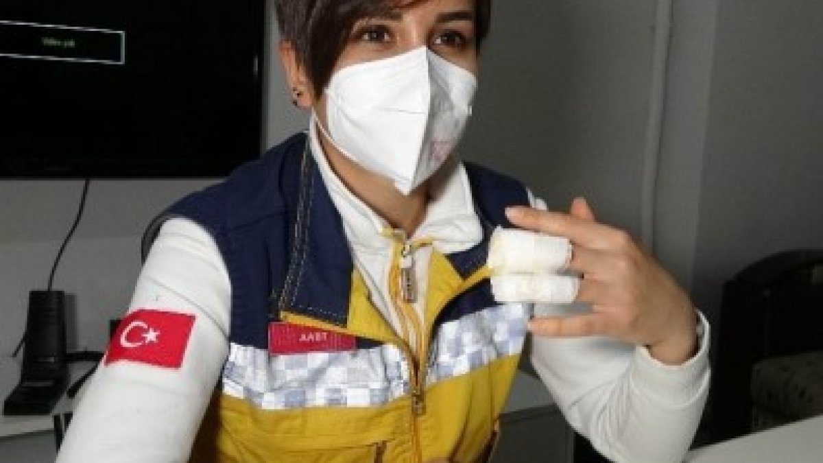 Samsun'da hasta tarafından parmağı ısırılan sağlık personeli güçlükle kurtarıldı