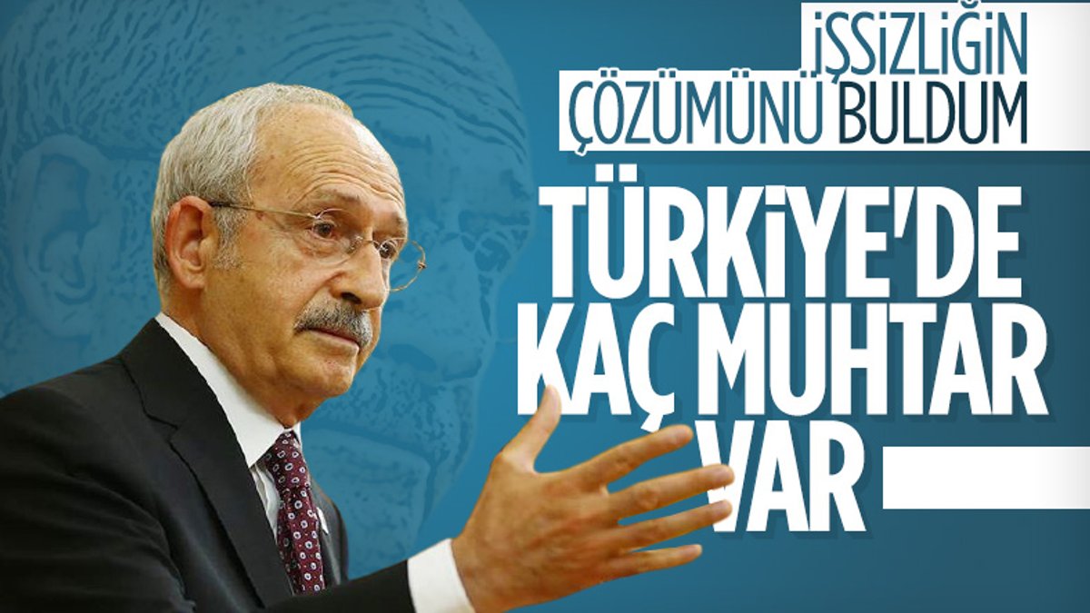 Kemal Kılıçdaroğlu'nun işsizliğe çözüm önerisi