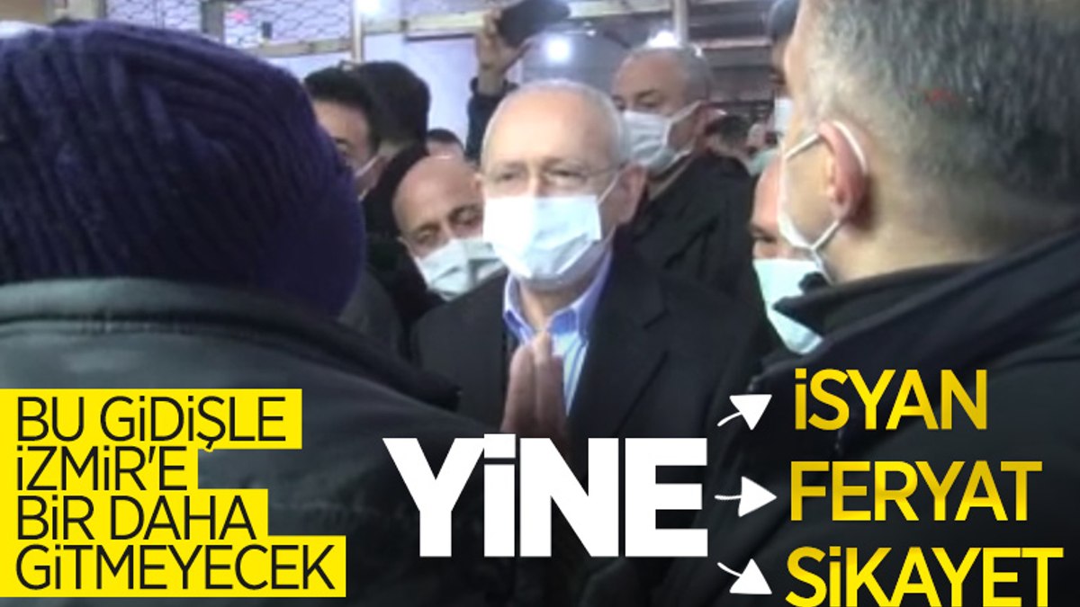 İzmirde Kemal Kılıçdaroğluna bozuk yol tepkisi