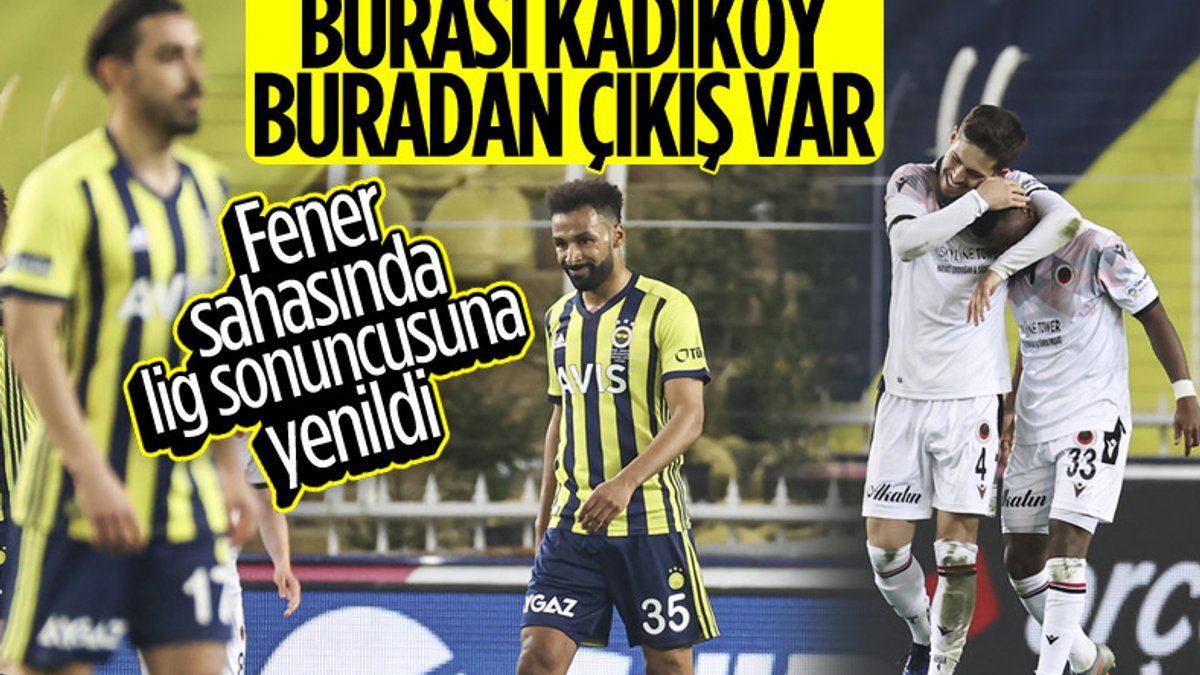 Fenerbahçe, Kadıköy'de bu kez de Gençlerbirliği'ne kaybetti