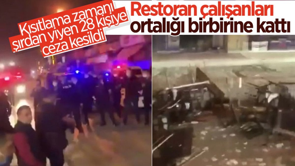 Adana'da kısıtlamayı ihlal eden şırdancı ve çalışanları, ceza kesilince taşkınlık yaptı