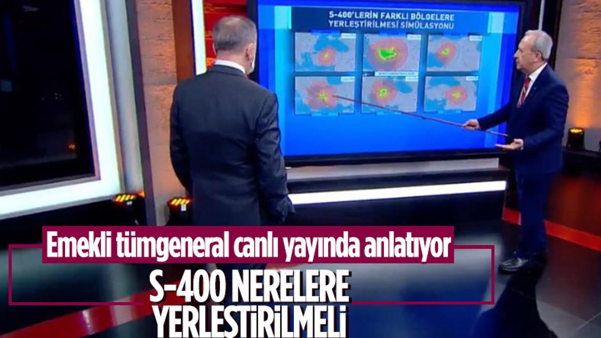 Canlı yayında S-400leri nerelere konuşlandırmalıyız haritası