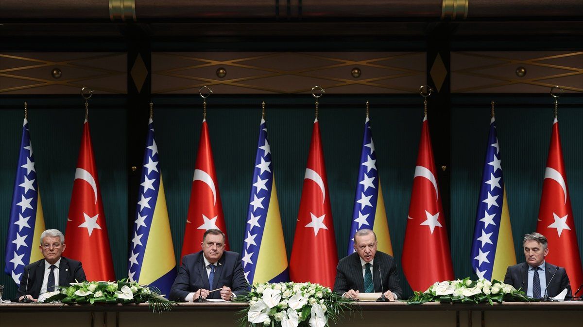 Cumhurbaşkanı Erdoğan Bosna Hersek heyetiyle buluştu