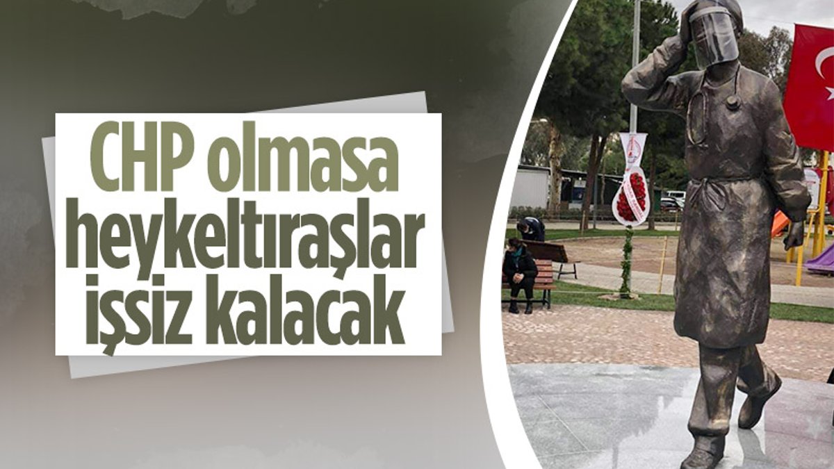 CHP'li İzmir Büyükşehir ve Karşıyaka Belediyesi'nden yeni heykel