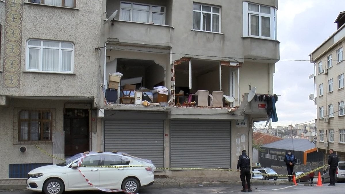 Gaziosmanpaşa'da patlama olan bina incelendi