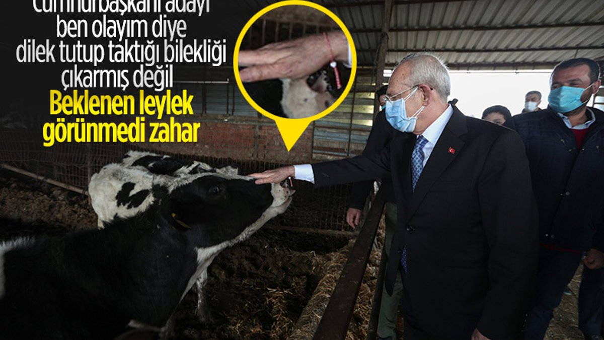Kemal Kılıçdaroğlu, dilek tutup bileklik taktı