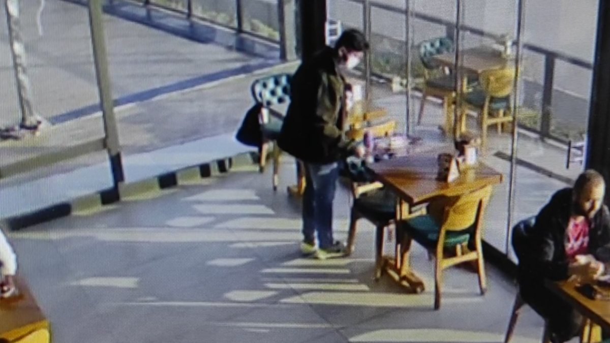 İstanbul'da hastane kafeteryasında çanta hırsızlığı