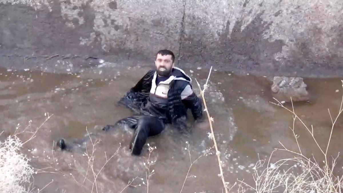 Aksaray'da aşırı alkollü şahıs sulama kanalına düştü