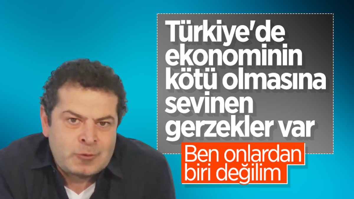 Cüneyt Özdemir: Türkiye'de ekonomi kötü olunca sevinen gerzekler var