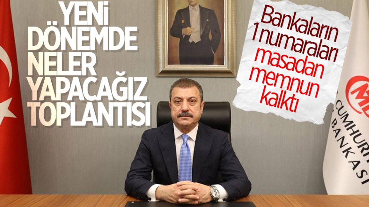 Merkez Bankası'nın yeni Başkanı Şahap Kavcıoğlu bankacılarla görüştü