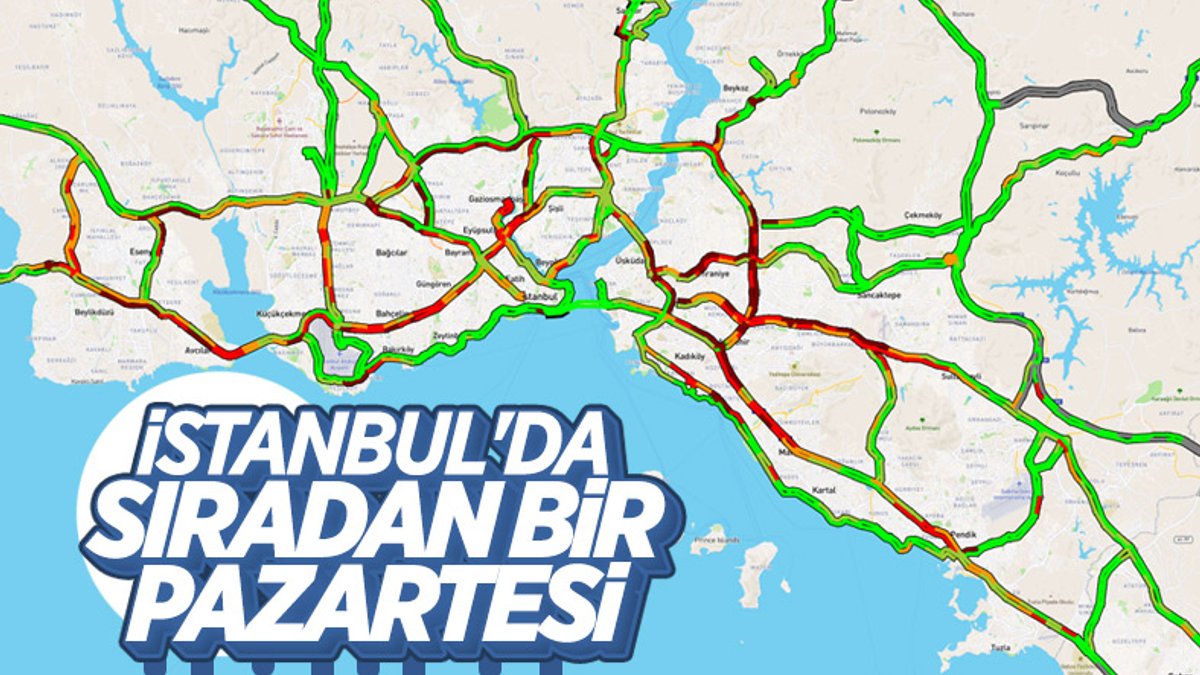 İstanbul'da kısıtlamasının sona ermesiyle trafik yoğunluğu arttı