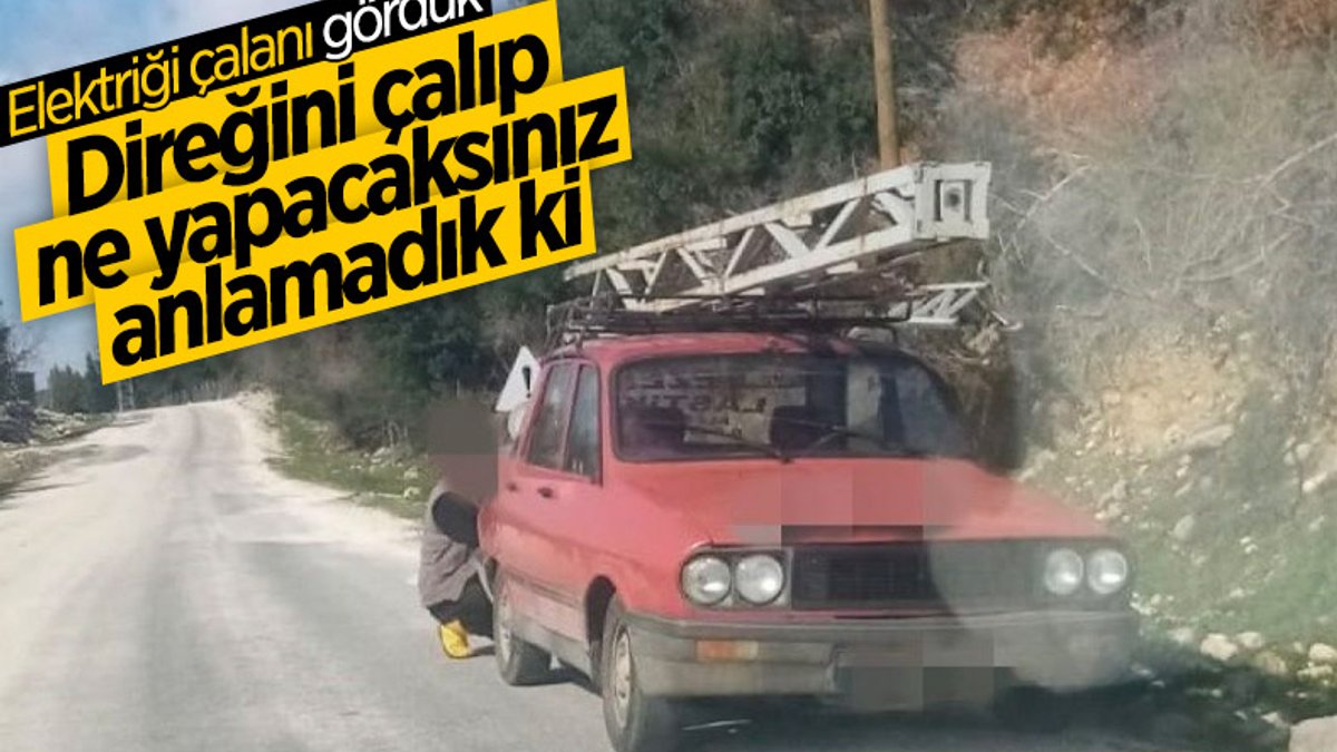 Osmaniye'de elektrik direği hırsızı tutuklandı