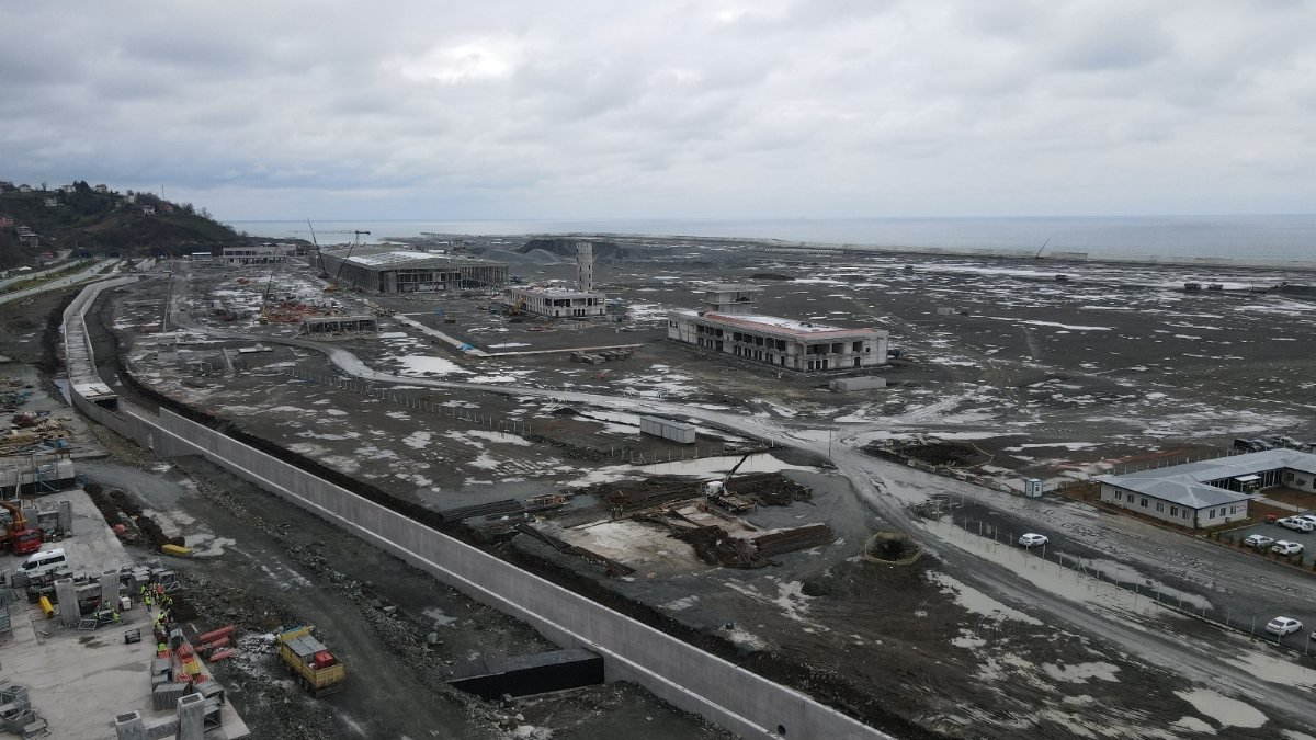 Rize-Artvin Havalimanı inşaatında sona yaklaşıldı