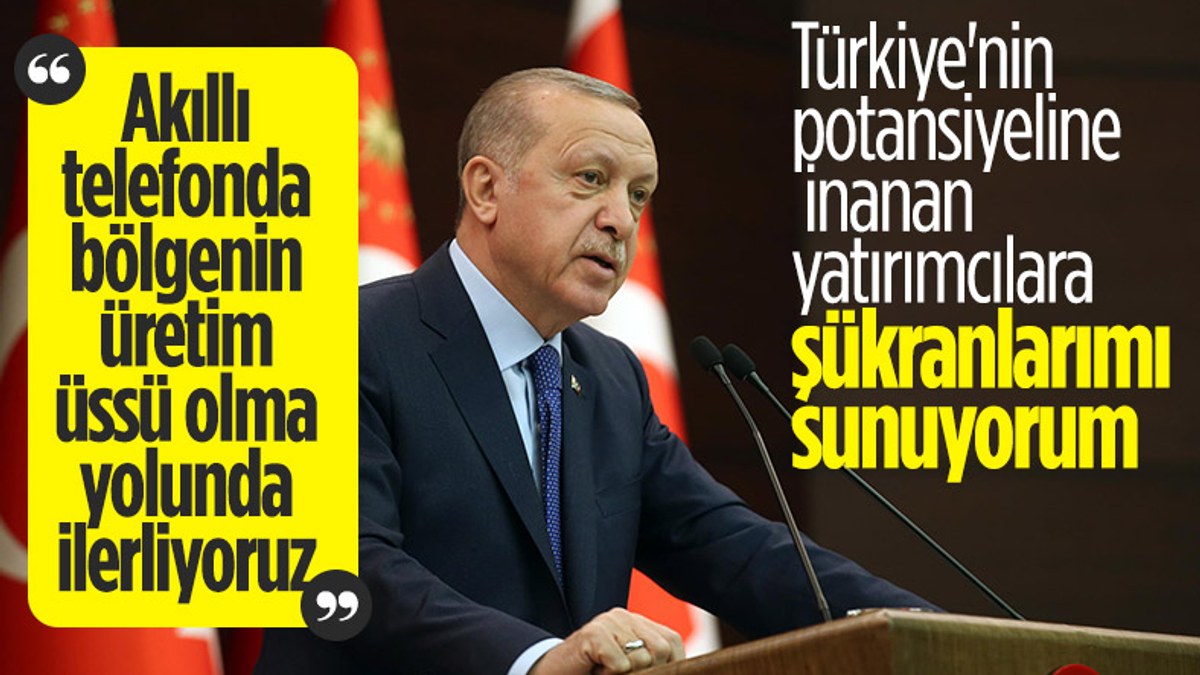Cumhurbaşkanı Erdoğan’dan Türkiye’ye yatırım yapanlara teşekkür