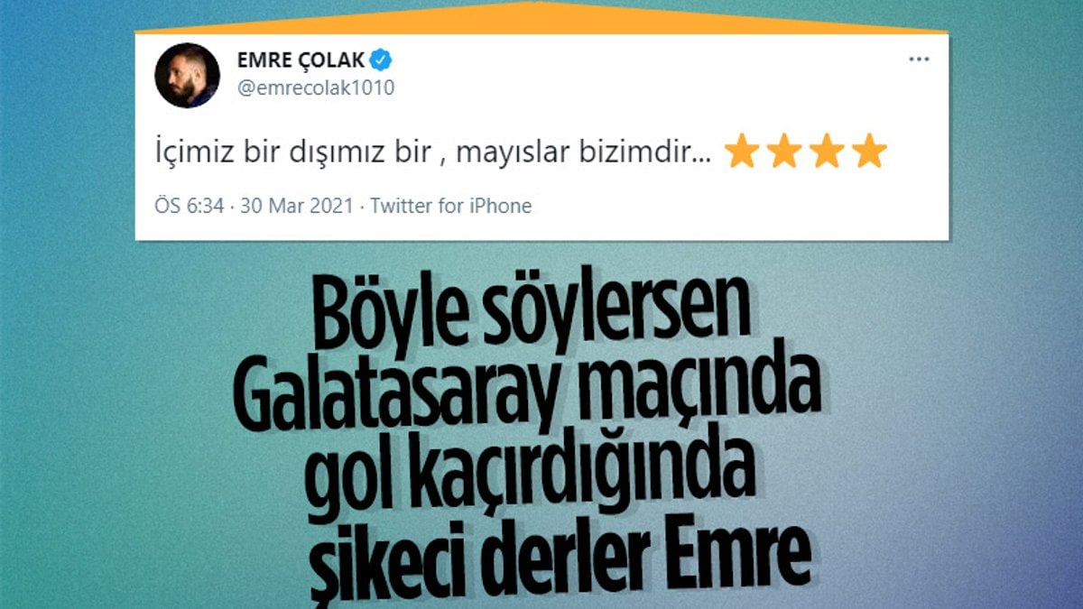 Emre Çolak'tan Galatasaray paylaşımı: Mayıslar bizimdir