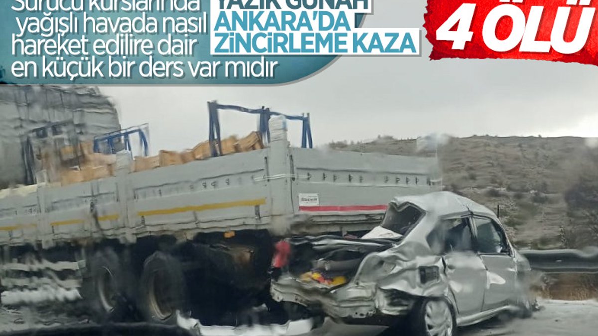 İstanbul-Ankara yolunda zincirleme trafik kazası