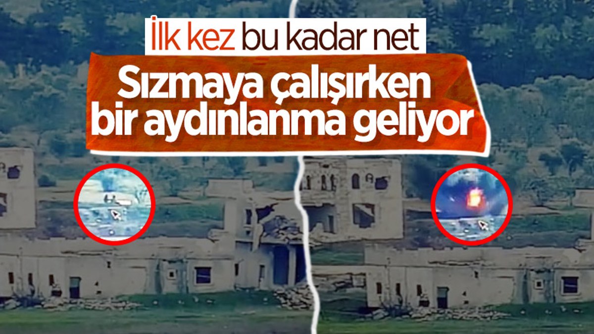 Suriyede saldırı hazırlığındaki teröristlerin vurulma anı