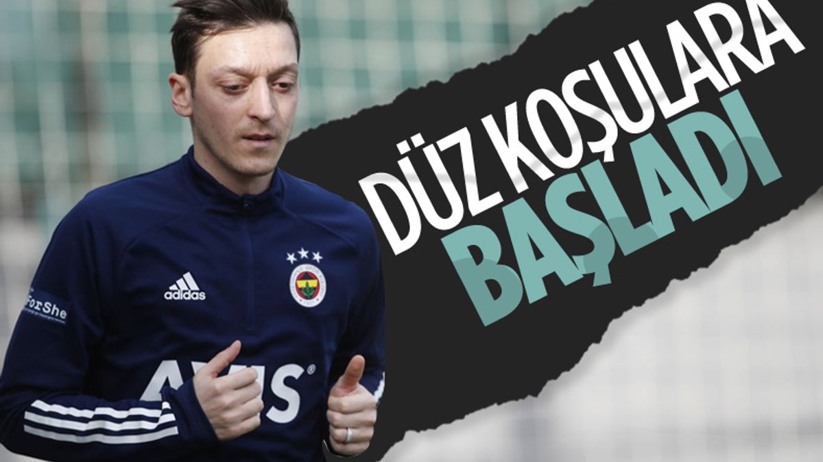 Fenerbahçe’de sakatlıktan kurtulan Mesut Özil, düz koşulara başladı