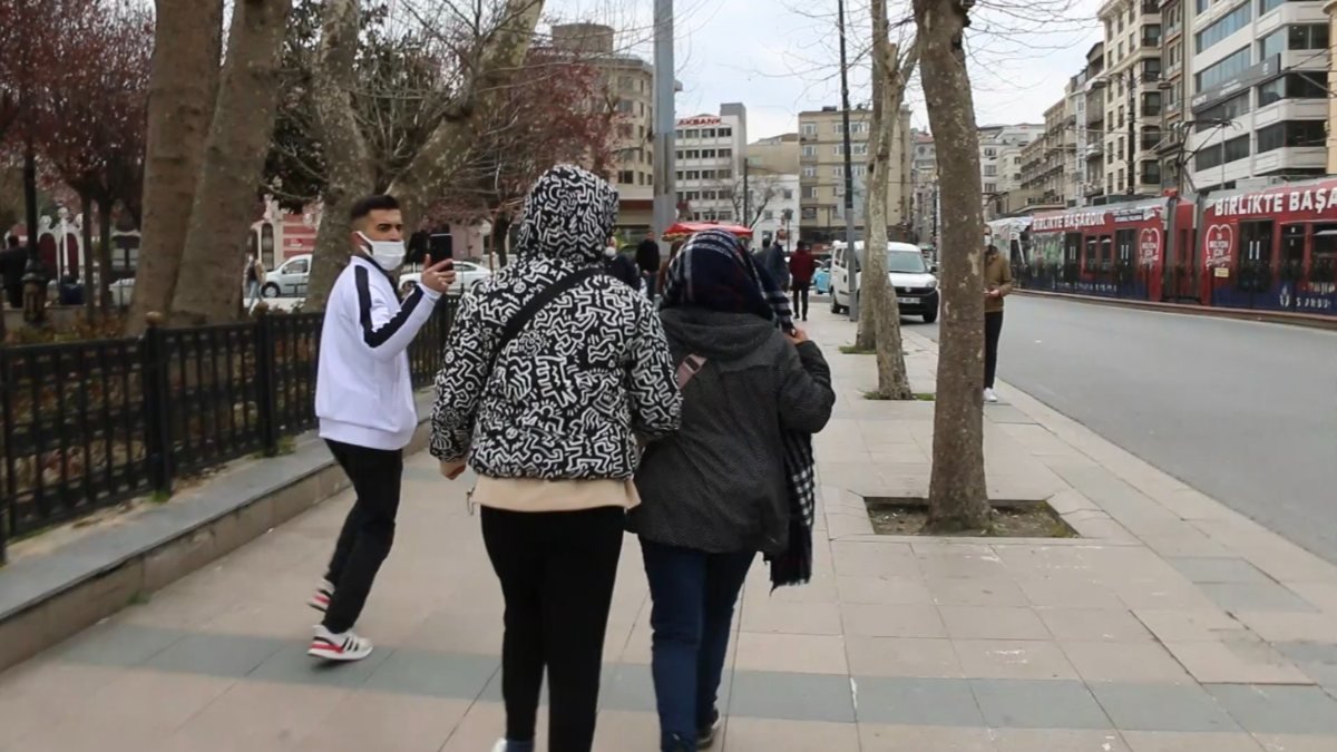 Sirkeci'de dilenci kadınların taciz yalanı kamerada