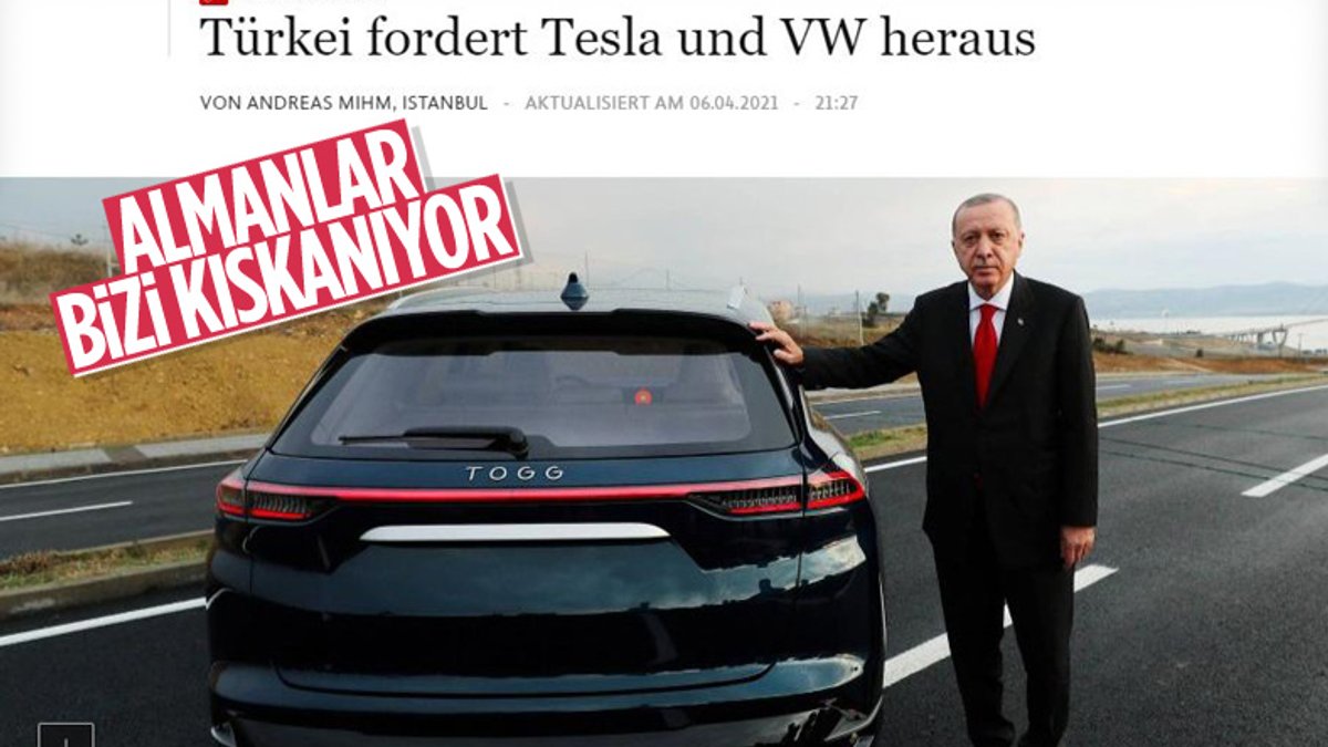 Alman basını: Türkiye yerli otomobille Tesla ve Volkswagen'e meydan okuyor