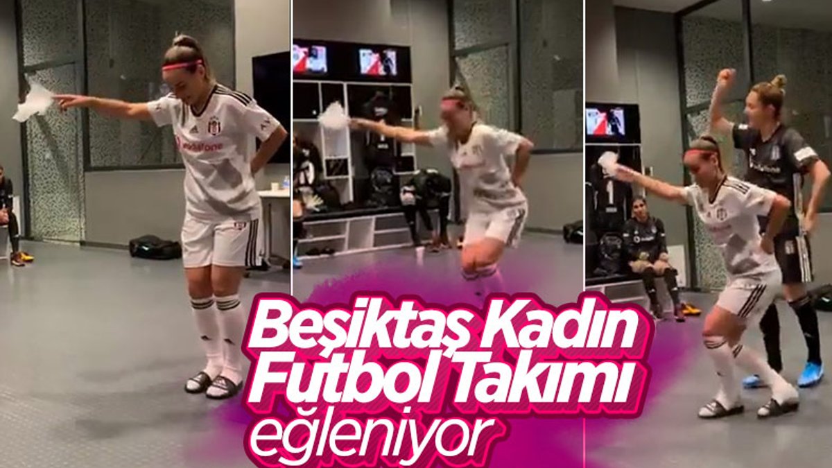 Beşiktaş'ın Kadın Futbol Takımı oyuncusu Karabulut'tan halay videosu