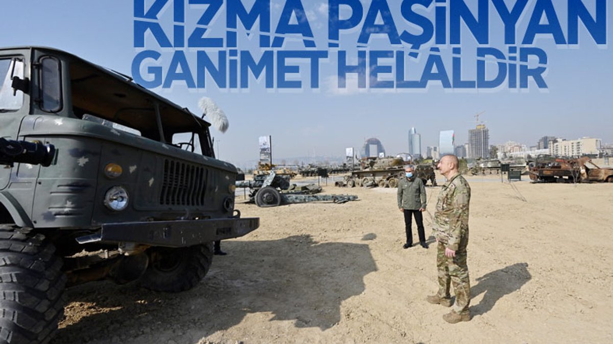 Azerbaycan'da Askeri Ganimet Parkı açıldı