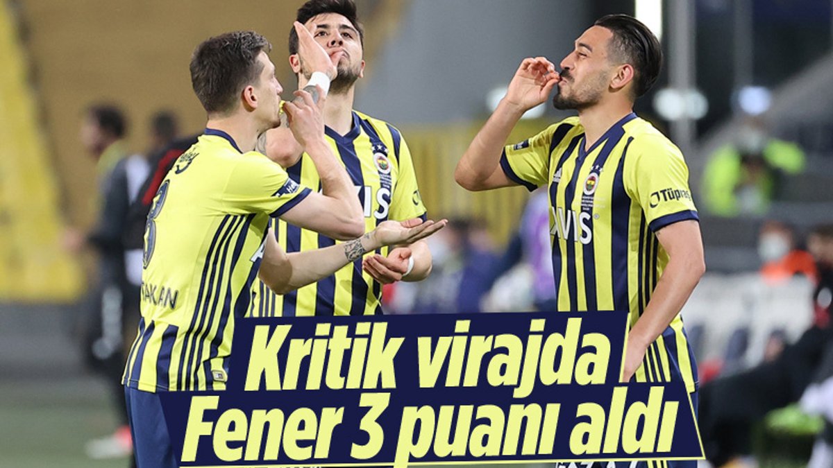 Fenerbahçe evinde Gaziantep'i 3 golle mağlup etti