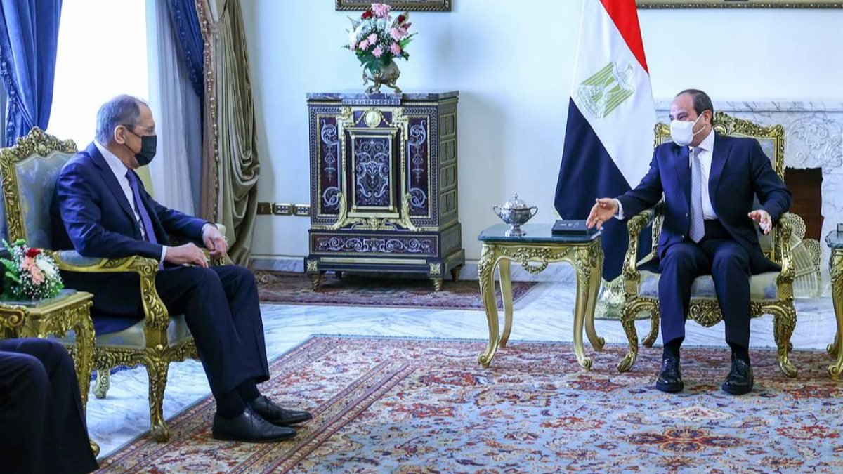 Sergey Lavrov, Sisi ile görüştü