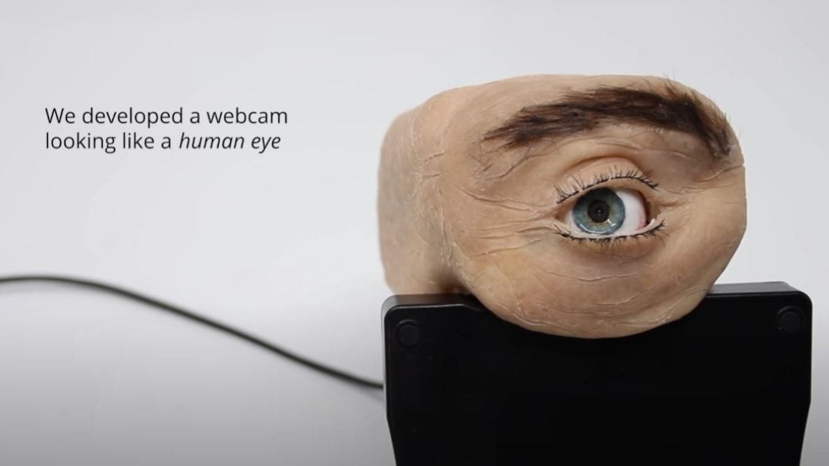 İnsan gözü şeklinde web kamerası: Eyecam