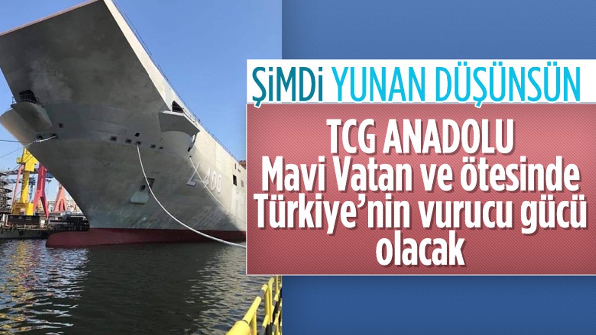 Türkiye'nin denizdeki vurucu gücü olacak TCG Anadolu gün sayıyor