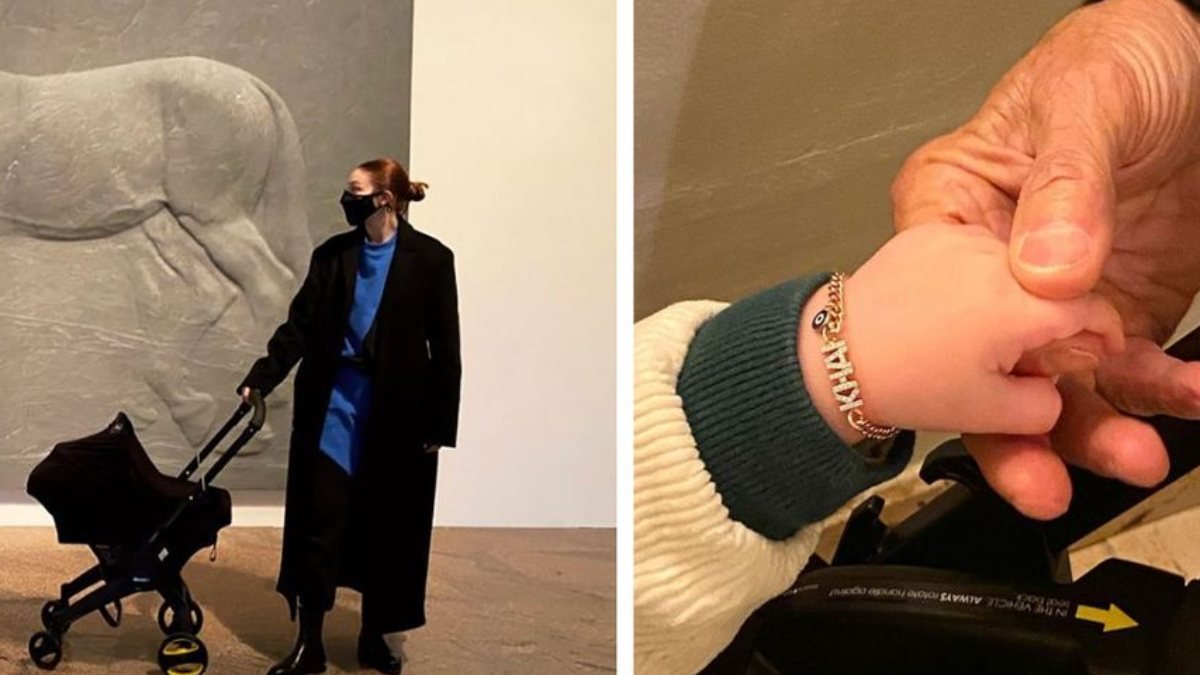 Gigi Hadid yedi aylık kızıyla müze gezdi