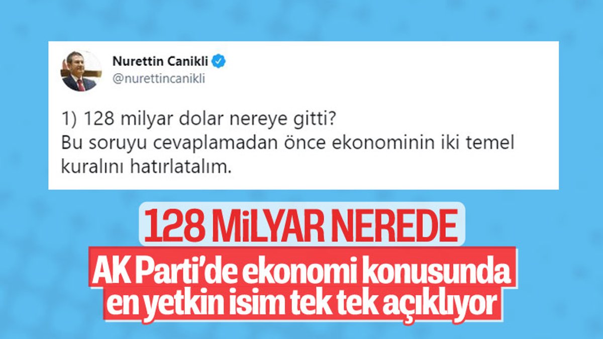 Nurettin Canikli'den '128 milyar dolar' açıklaması