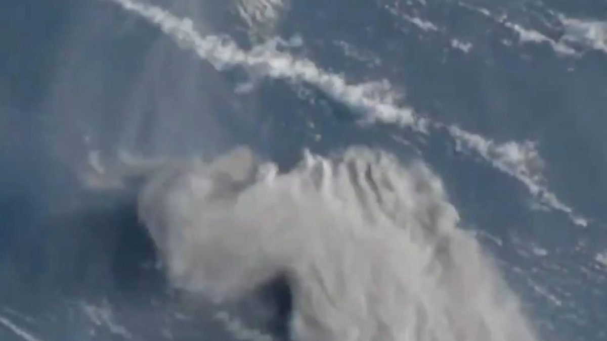 La Soufriere Yanardağı’ndaki patlama uydudan görüntülendi