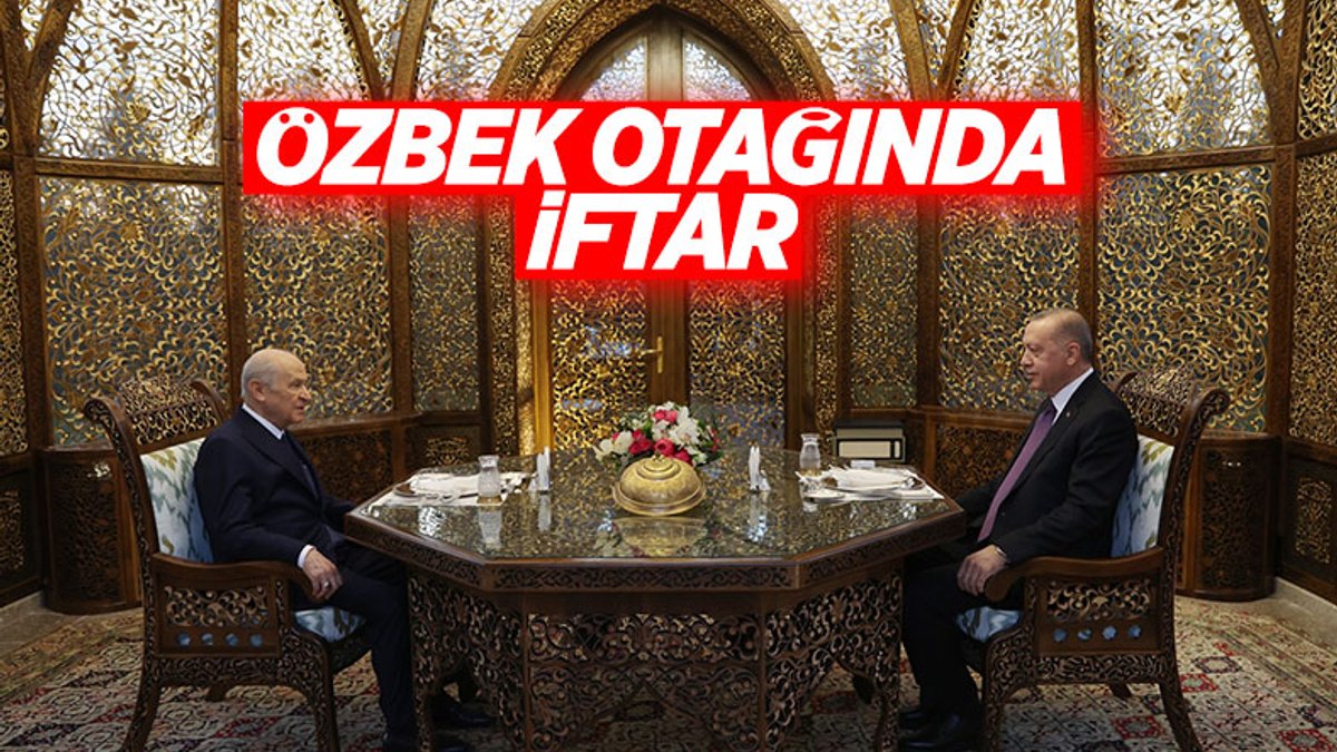 Cumhurbaşkanı Erdoğan ile Devlet Bahçeli iftarda buluştu