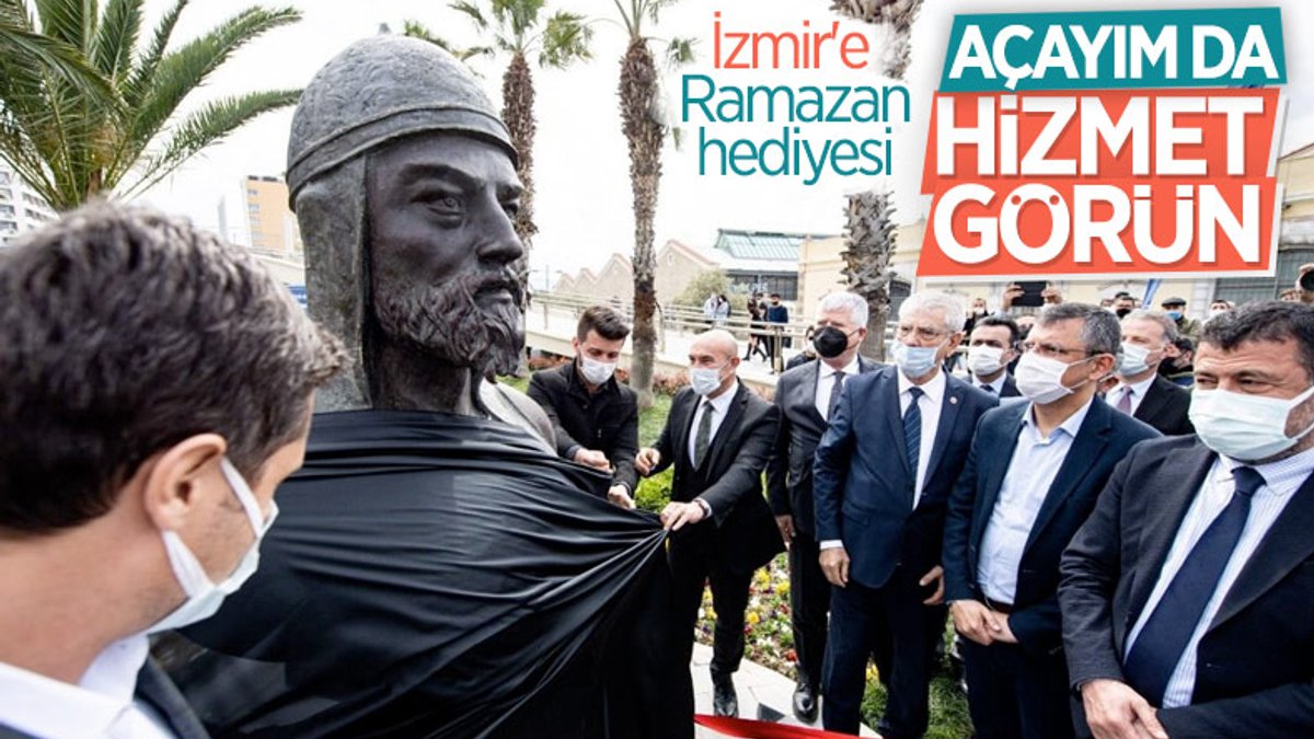 CHP'li İzmir Büyükşehir Belediyesi'nden Çaka Bey heykeli