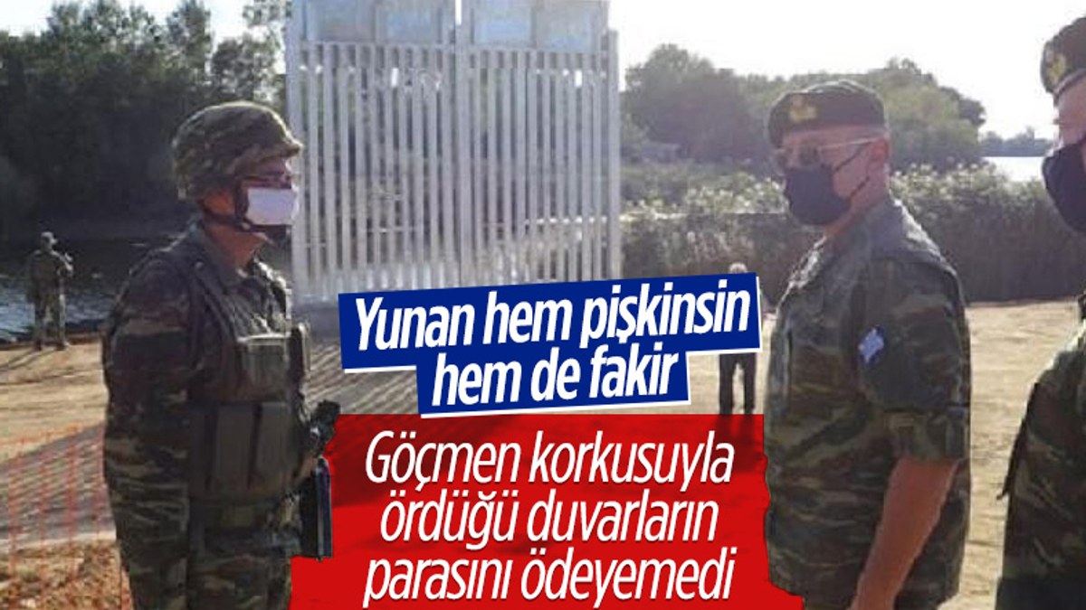 Yunanistan'ın Türkiye sınırındaki çit projesinin şantiyesinde maaş isyanı