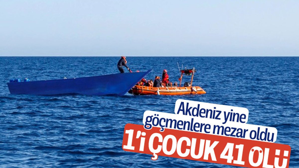 Tunus açıklarında batan teknede 1'i çocuk 41 düzensiz göçmen hayatını kaybetti