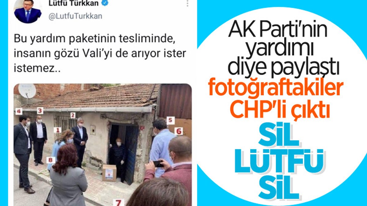 Lütfü Türkkan iktidarı eleştireyim derken CHP fotoğrafı paylaştı