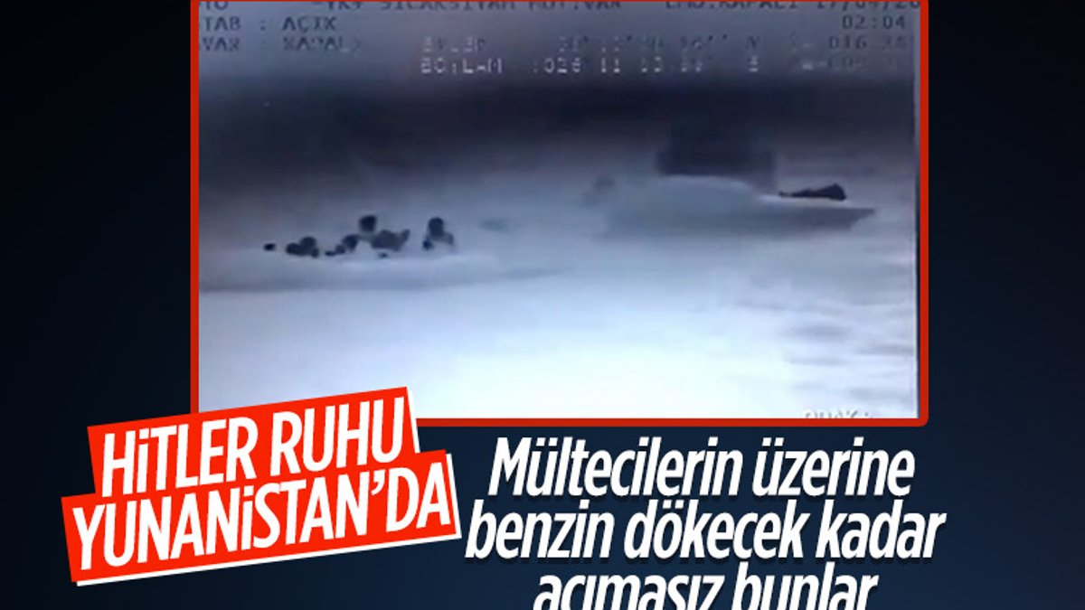 Süleyman Soylu, Yunanistan polisinin mültecilere benzin döktüğü görüntüleri paylaştı