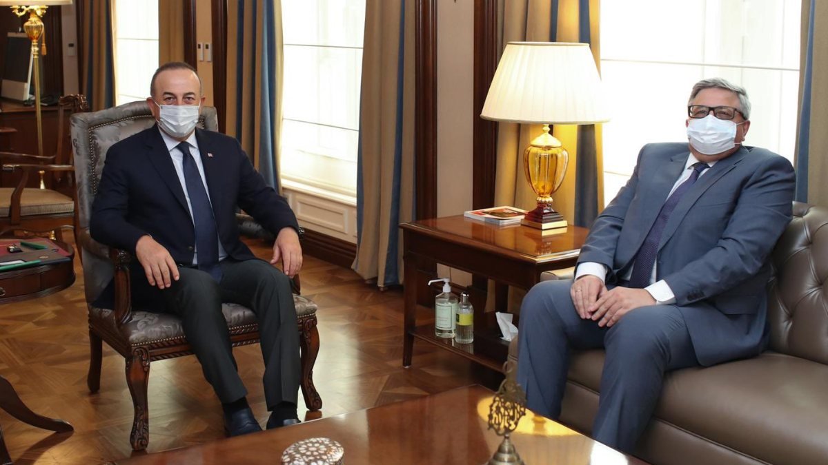 Mevlüt Çavuşoğlu, Rusya'nın Ankara Büyükelçisi Aleksey Yerhov ile görüştü